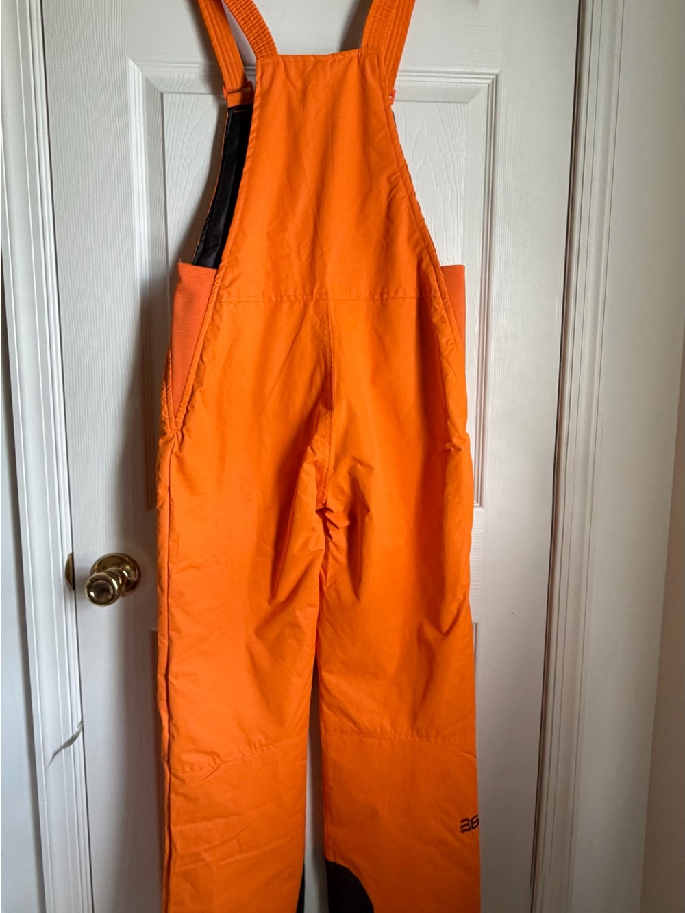 Youth Orange Bib Snow Pants - XL
